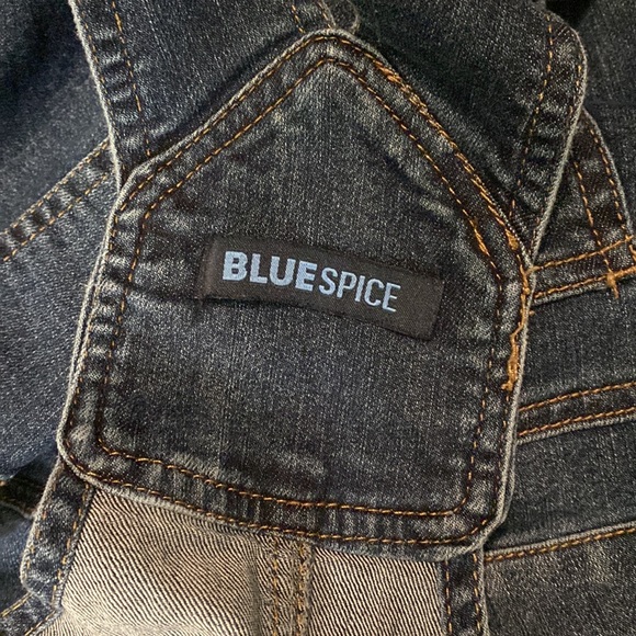 Blue Spice denim overall shorts - Picture 8 of 9